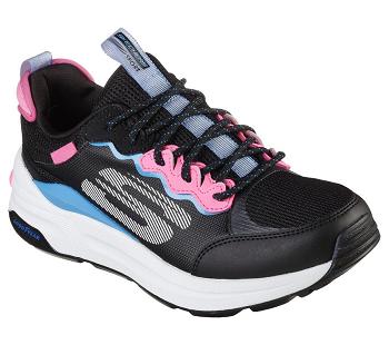 Black / Pink Skechers Global Jogger - Fresh Strike | 6834B_USA
