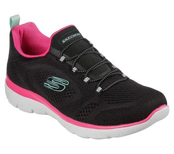 Black / Pink Skechers Summits - Perfect Views | 7898R_USA
