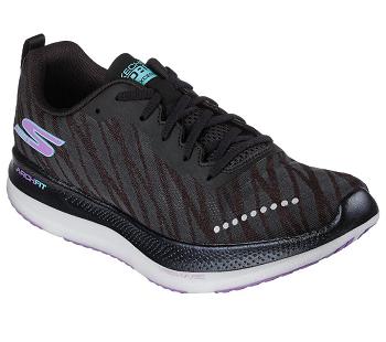 Black / Purple Skechers GO RUN Razor Excess 2 | 54980_USA