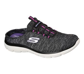 Black / Purple Skechers Summits - Fresh Aire | 69298_USA