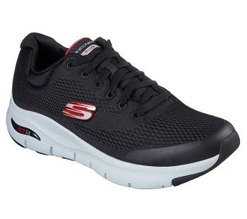 Black / Red Skechers Arch Fit | 57250_USA