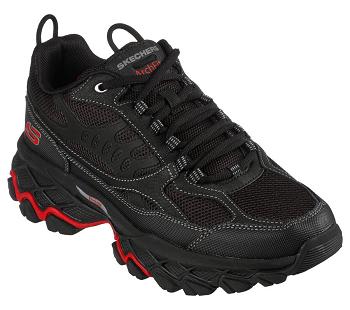 Black / Red Skechers Arch Fit Akhidime | 5612B_USA
