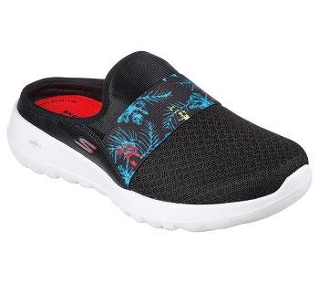 Black / Red Skechers GOwalk Joy - Tropical Oasis | 5788C_USA