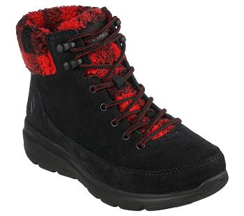 Black / Red Skechers On-the-GO Glacial Ultra - Timber | 1716A_USA