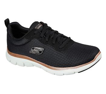 Black / Rose Skechers Flex Appeal 4.0 - Brilliant View | 6759Q_USA