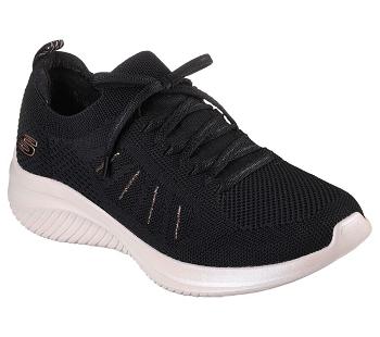 Black / Rose Skechers Ultra Flex 3.0 - Glowing Sky | 1349D_USA