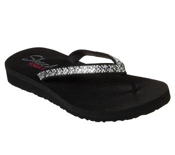 Black / Silver Skechers Meditation - Perfect 10 | 56558_USA