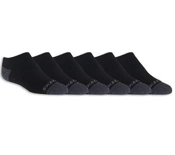 Black Skechers 6 Pack Low Cut Walking | 73765_USA