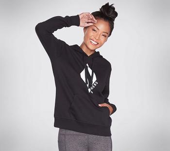 Black Skechers Apparel - Big Diamond Hoodie | 3744A_USA