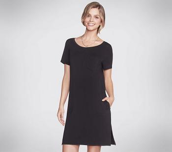 Black Skechers Apparel Renewal T-Shirt | 4644C_USA