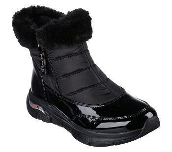 Black Skechers Arch Fit - Cool Puff | 1241E_USA