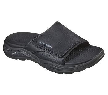 Black Skechers Arch Fit Motley - Revelo | 6133D_USA