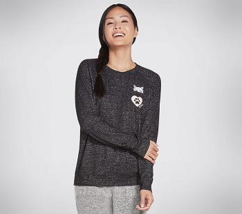 Black Skechers BOBS Apparel Shady Cat Cozy | 41478_USA