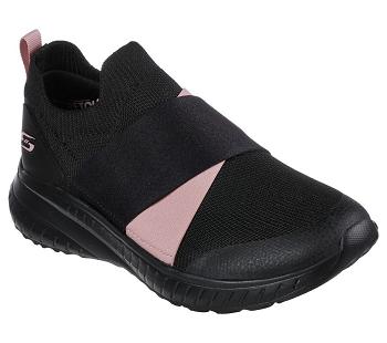 Black Skechers BOBS Squad Chaos - Cross Roadz | 14485_USA
