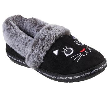 Black Skechers BOBS Too Cozy - Meow Pajamas | 6328S_USA
