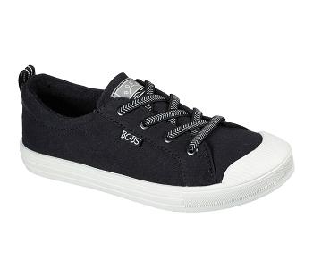 Black Skechers Bobs B Cool - Dainty Daisy | 7399B_USA