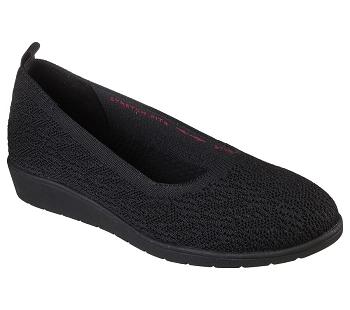 Black Skechers Cleo Flex Wedge - Flipside | 29170_USA