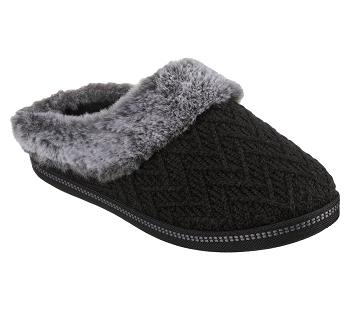 Black Skechers Cozy Campfire - Home Essential | 6192W_USA