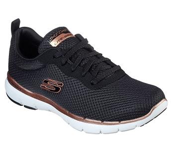 Black Skechers Flex Appeal 3.0 - First Insight | 6744S_USA