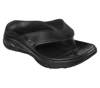 Black Skechers Foamies: Arch Fit | 4292K_USA