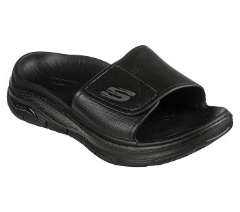 Black Skechers Foamies: Arch Fit - Feelin Fresh | 64333_USA