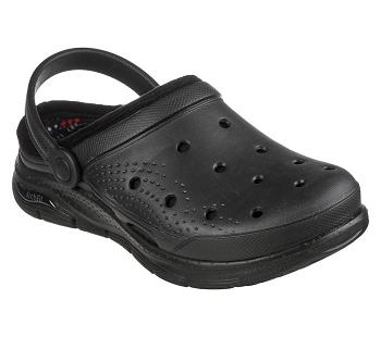 Black Skechers Foamies: Arch Fit Lined - Cozy Gal | 6503P_USA