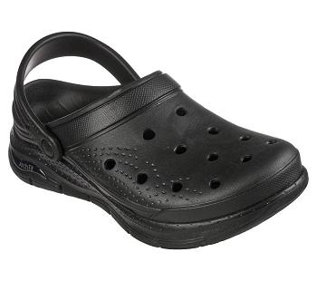Black Skechers Foamies: Arch Fit - Valiant | 4882R_USA