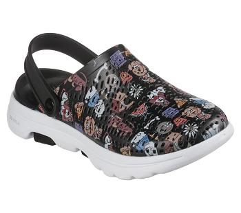 Black Skechers Foamies: GO WALK 5 - Pup Life | 1771P_USA