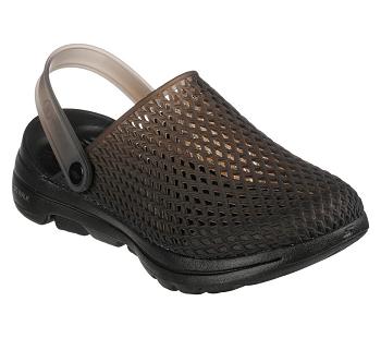 Black Skechers Foamies: GO WALK 5 - True Catch | 1446C_USA