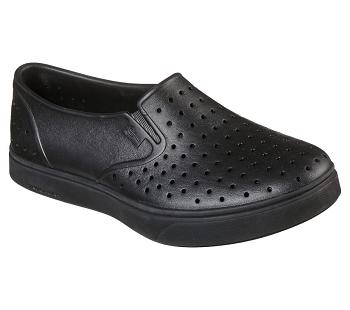 Black Skechers Foamies: Vista - Pier Avenue | 2296L_USA