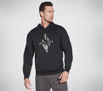 Black Skechers GOLOUNGE Diamond Camo Hoodie | 25750_USA
