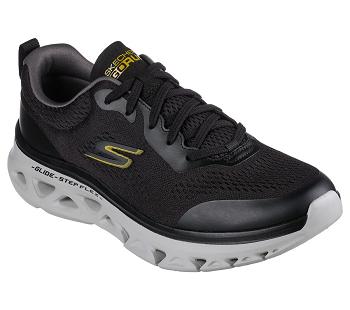 Black Skechers GO RUN Glide-Step Flex | 6575D_USA