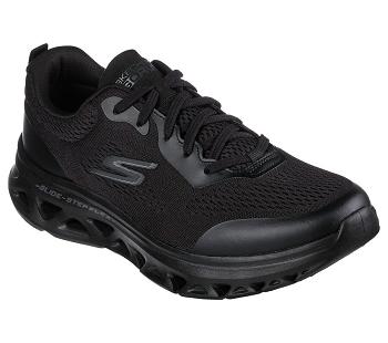Black Skechers GO RUN Glide-Step Flex | 6587X_USA