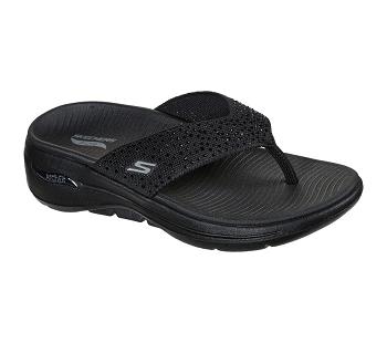 Black Skechers GO WALK Arch Fit - Dazzle | 5501B_USA
