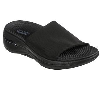 Black Skechers GO WALK Arch Fit - Sweet Daze | 5351G_USA