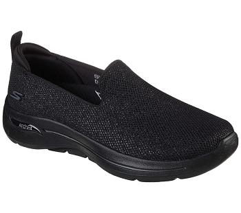 Black Skechers GO WALK Arch Fit - Vividly | 4738L_USA