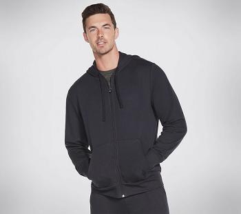Black Skechers GO WALK Everywhere Hoodie | 2662S_USA