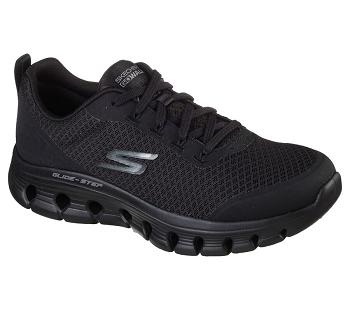 Black Skechers GO WALK Glide-Step Flex - Summer Charm | 6048C_USA