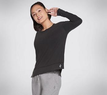 Black Skechers GOlounge Tranquil Long Sleeve | 4322L_USA