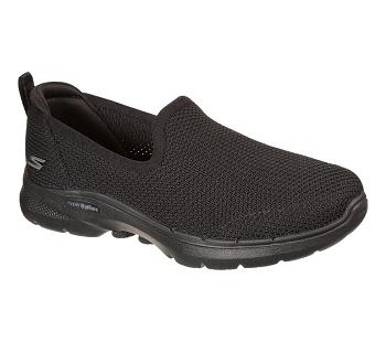 Black Skechers GOwalk 6 - Clear Virtue | 6373P_USA