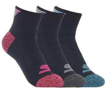 Black Skechers Half Terry Athletic - 3 Pack | 3094A_USA