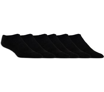 Black Skechers Half Terry Invisible - 6 Pack | 19250_USA