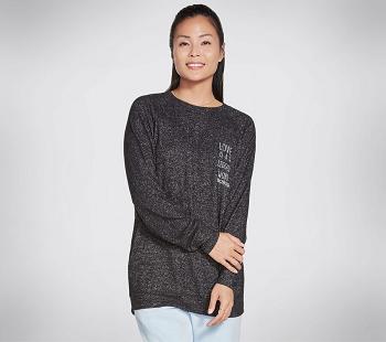 Black Skechers Love Is Oversized Cozy | 42974_USA