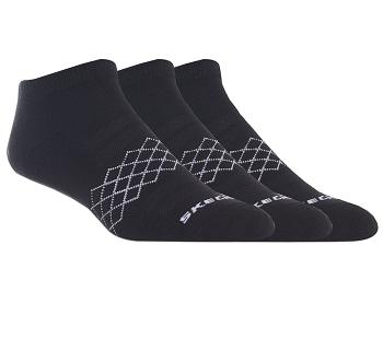 Black Skechers Low Cut Diamond Arch - 3 Pack | 20140_USA
