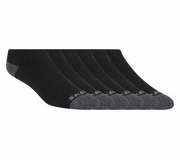 Black Skechers Low Cut Walking - 6 Pack | 32093_USA