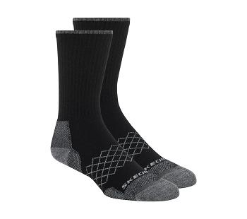 Black Skechers Merino Wool Crew - 2 Pack | 34198_USA