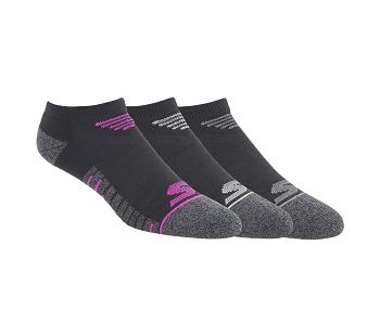 Black Skechers No Show Microfiber - 3 Pack | 31470_USA