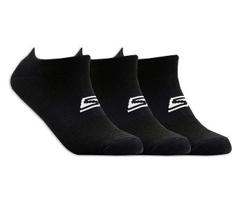 Black Skechers No Show Stretch - 3 Pack | 2050B_USA