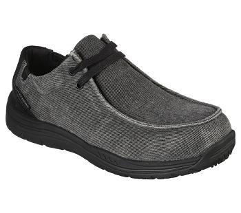 Black Skechers Otsego - Onerous Alloy Toe | 4461B_USA