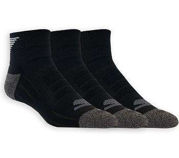 Black Skechers Quarter Crew Athletic - 3 Pack | 18125_USA